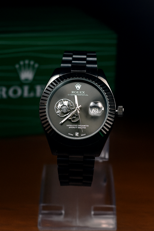 Premium Rolex Men’s Black Wristwatch