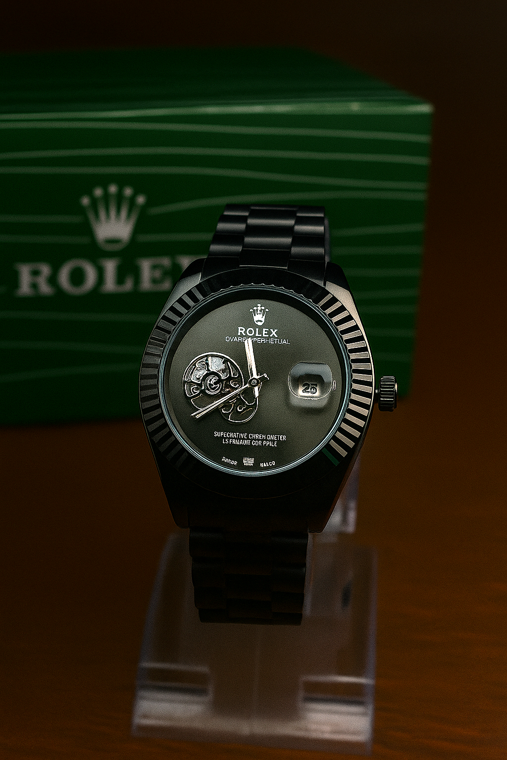 Premium Rolex Men’s Black Wristwatch