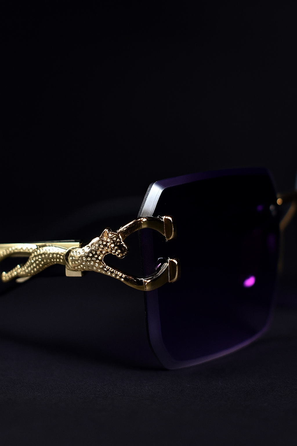 Frameless Crystal Clear Sunglasses for Men