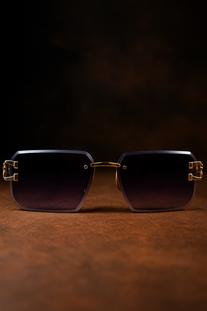 Classic Frameless Sunglasses for Men