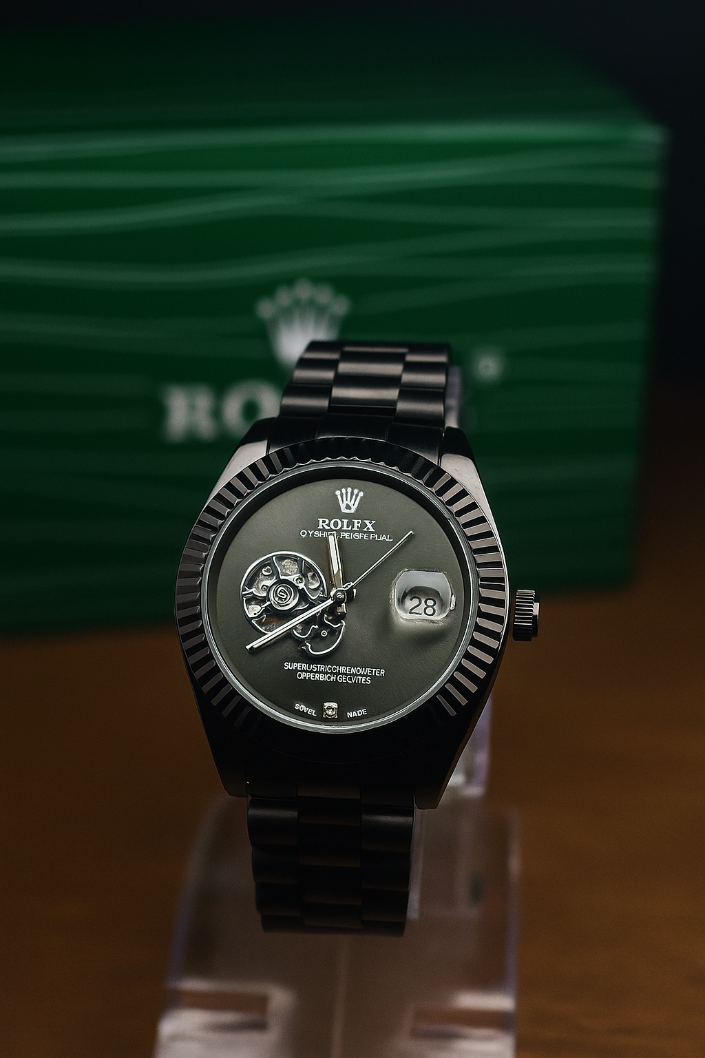 Premium Rolex Men’s Black Wristwatch